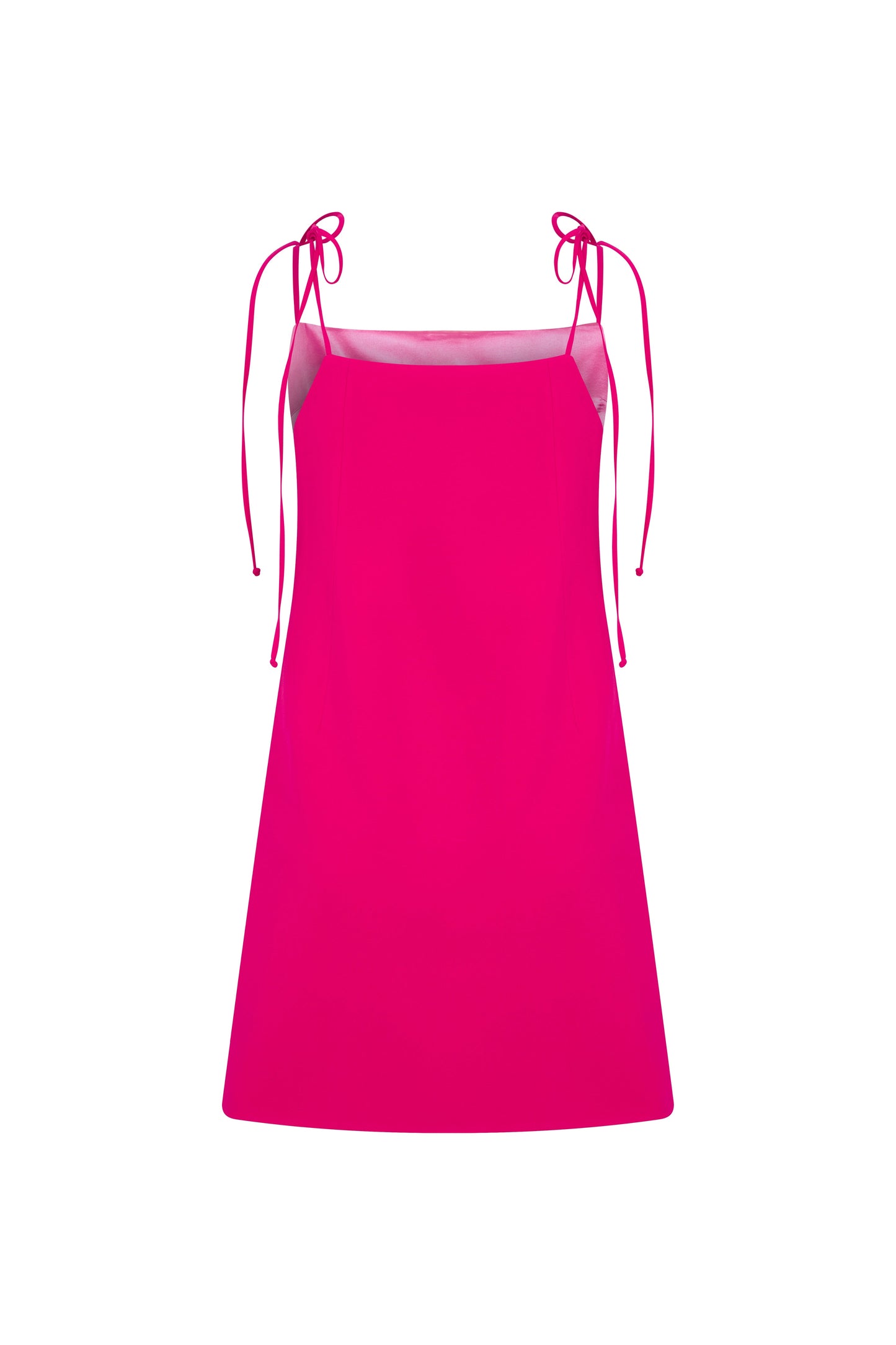 Ellie Mini Crepe Dress in Raspberry Sorbet