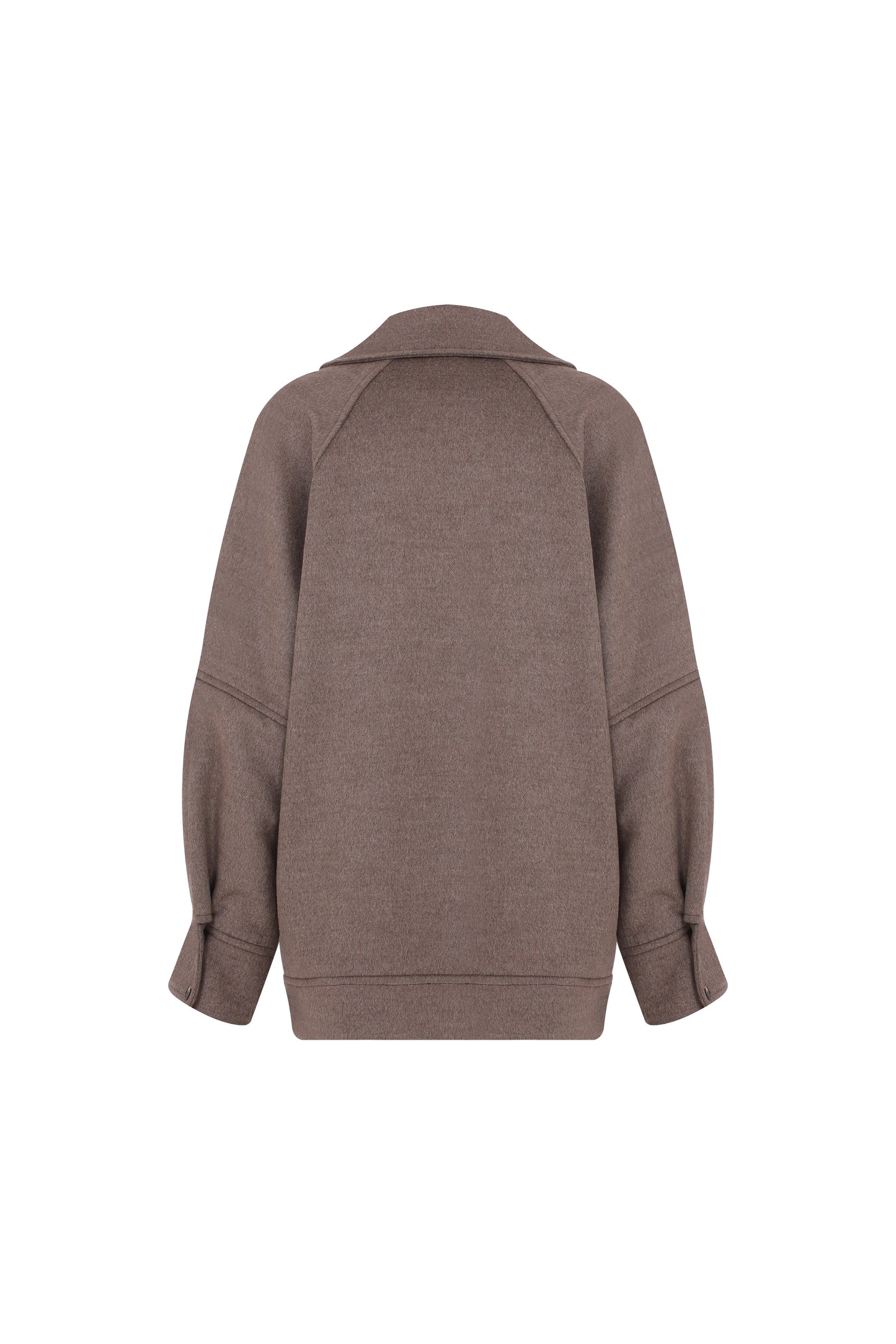 Terry Cashmere Coat in Dark Brown
