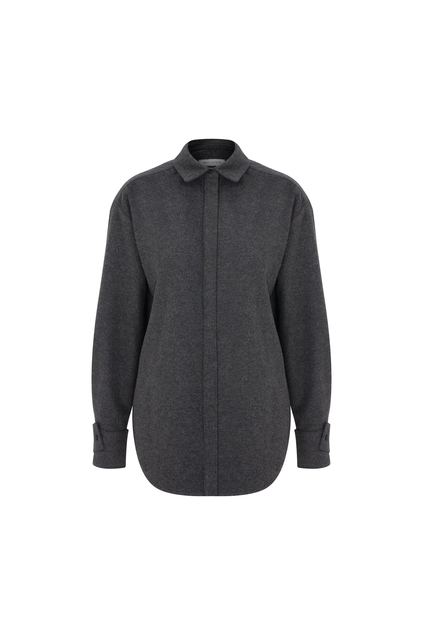 Ravenna Wool Blend Shirt in Antacite