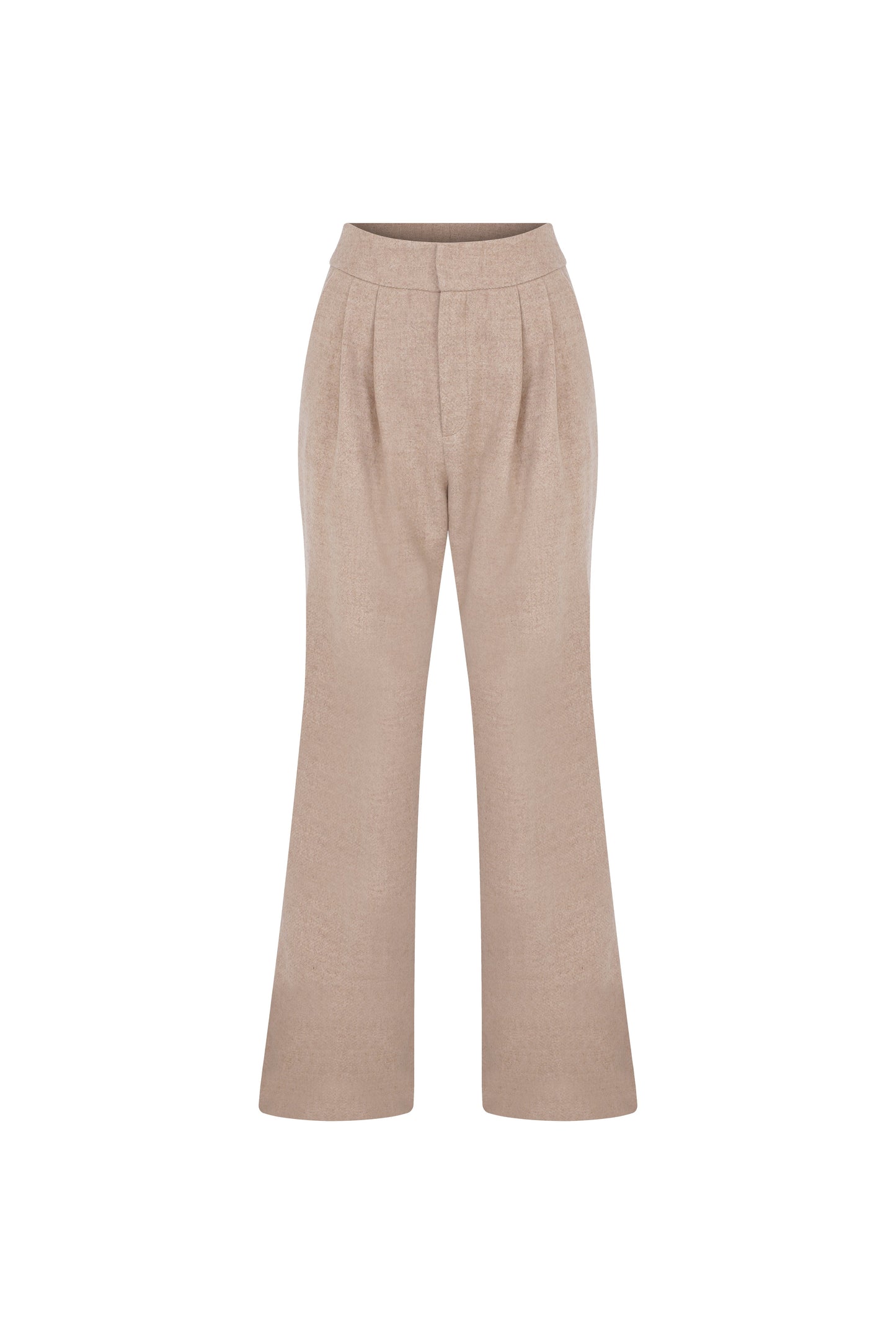 Tina Wool Trousers in Beige