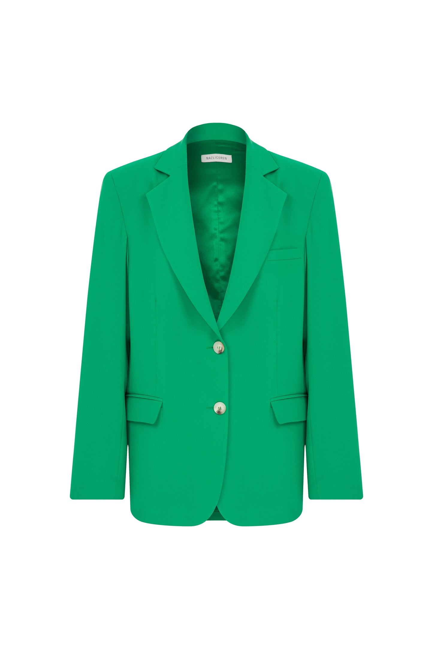 Boxy Blazer in Vert de Noel