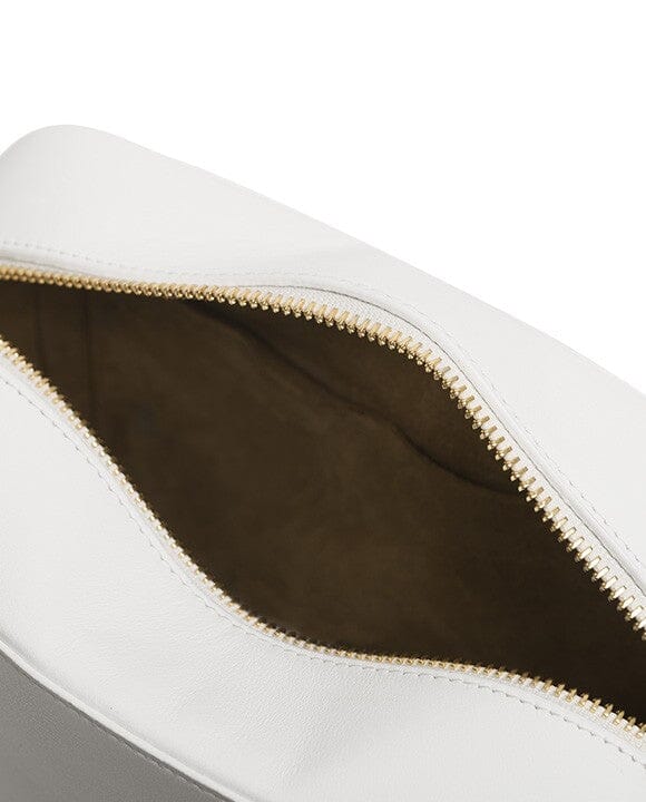 Leather shoulder Bag - White Crossbody Bags Leandra