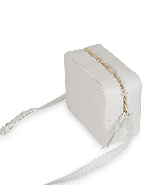Leather shoulder Bag - White Crossbody Bags Leandra