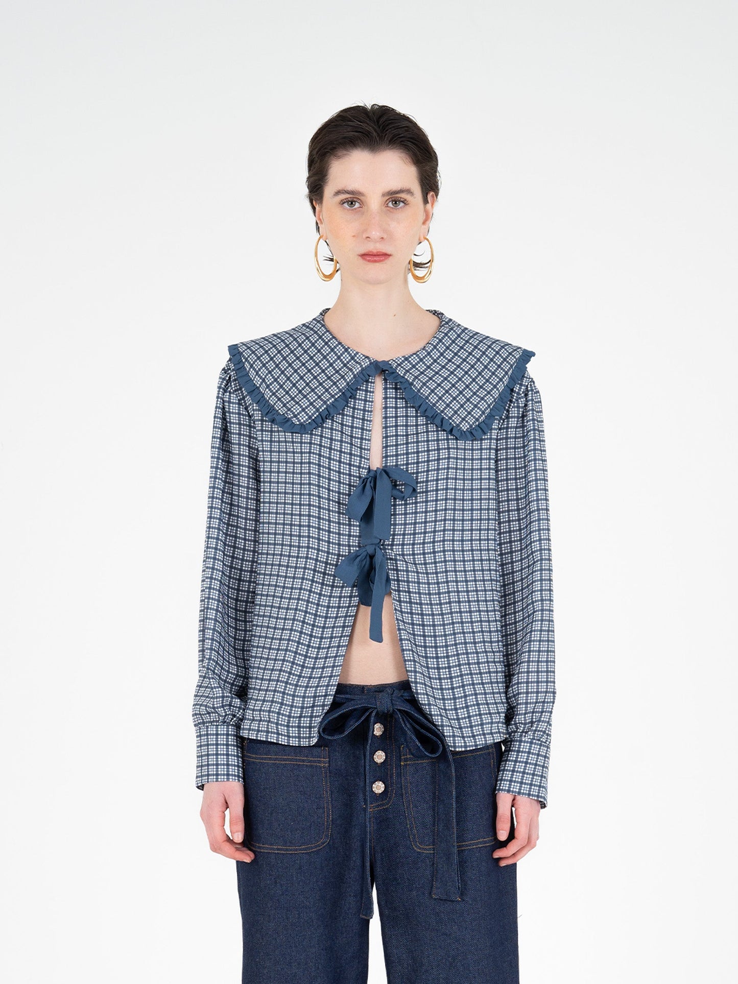 Mystic Tartan Print Blouse