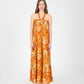 Oracle Orange Floral Print Dress