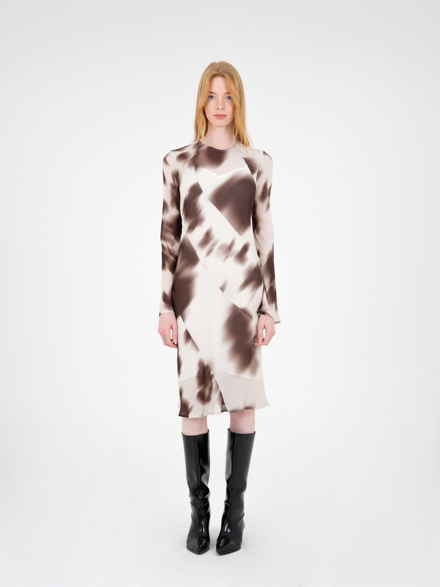 Citylights Cow Print Dress