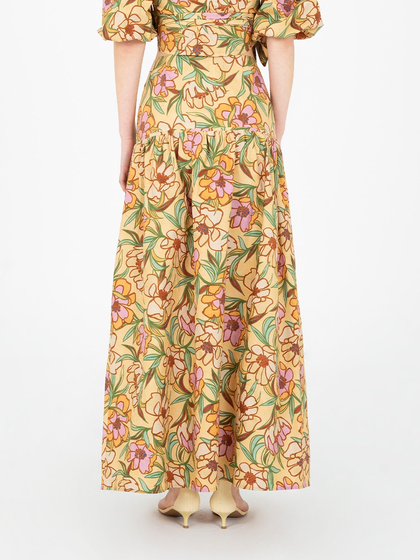 Lysandra Floral Print Maxi Skirt