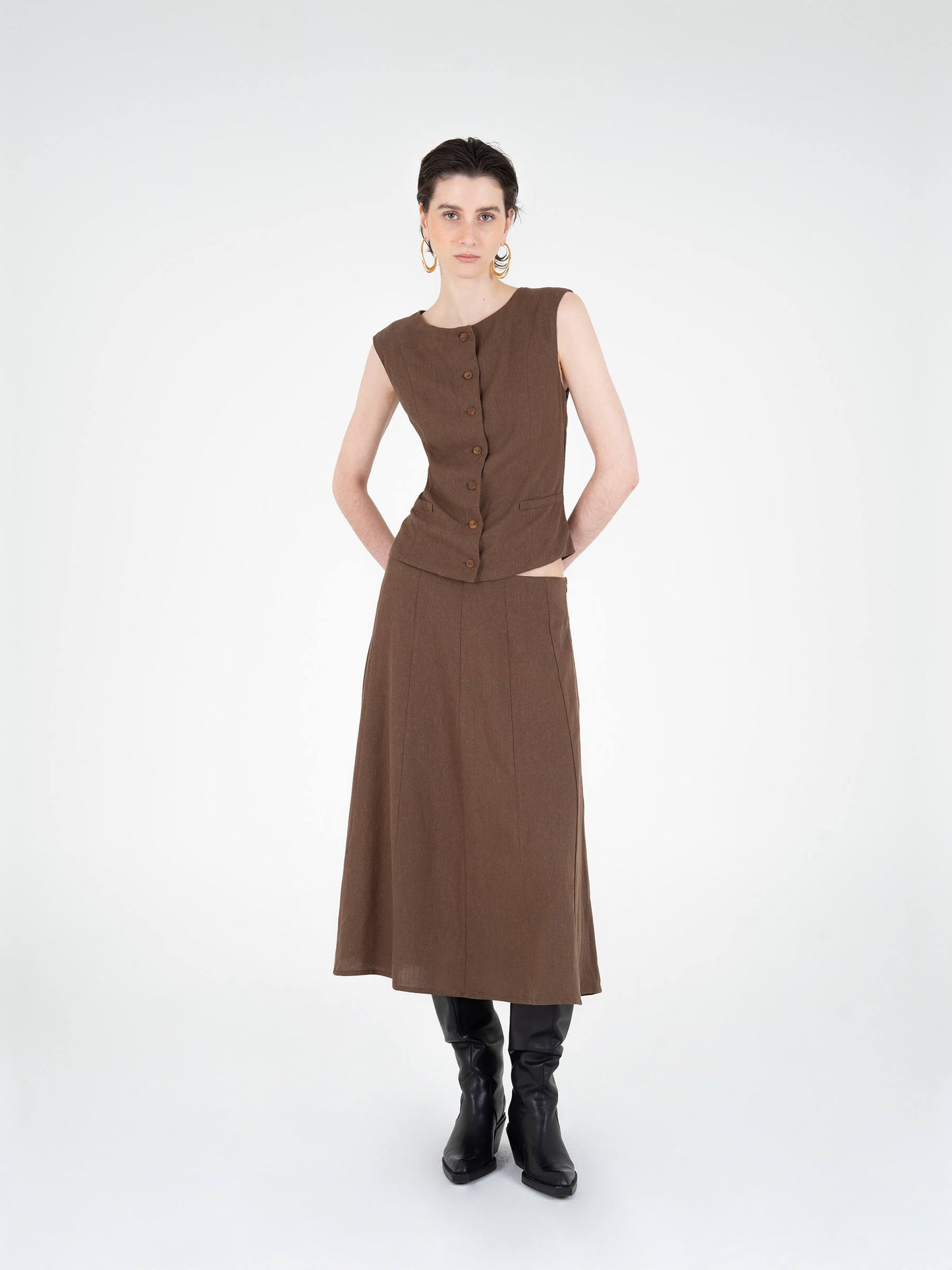 Teide Brown Vest