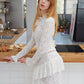 Cupid Lace White Skirt