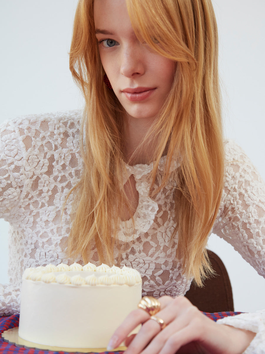 Cupid Lace White Top