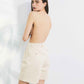 White Denim Bermuda Shorts