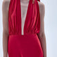 Ines Dress In Fiery Red