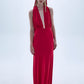 Ines Dress In Fiery Red