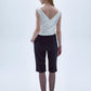 Arced Capri Trousers