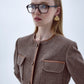 Irma Wool Jacket in Mocha