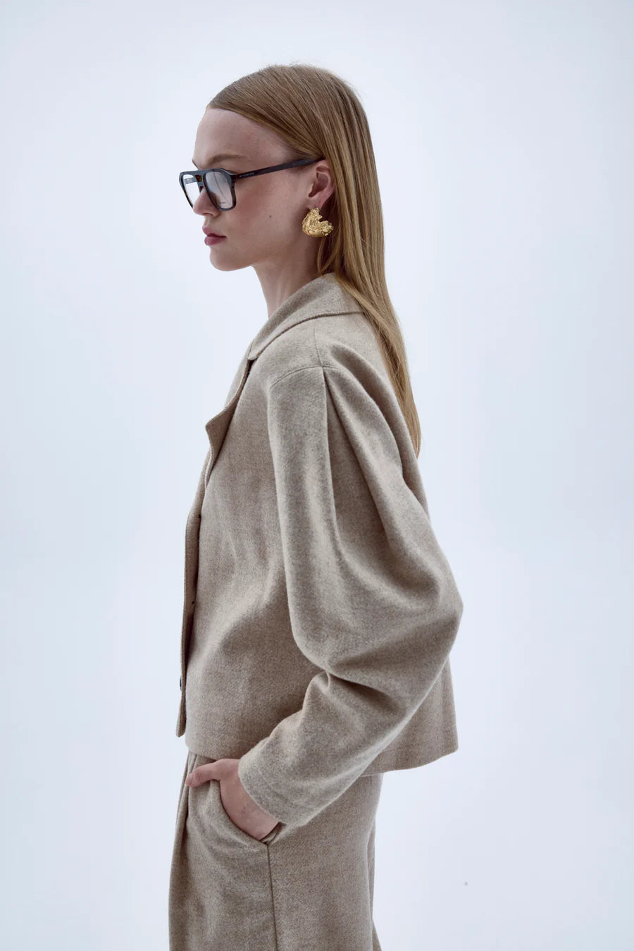 Kai Wool Jacket in Beige