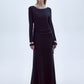 Irıs Jersey Long Dress with ope back