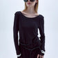 Irıs Jersey Long Dress with ope back