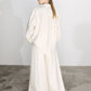 Mui Wide Leg Linen Trousers in White