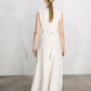 Mui Wide Leg Linen Trousers in White
