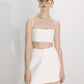 Marde A-Line Skirt in Blanche