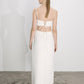 Lea Maxi Skirt in Blanche