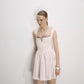 Leanne Satin Mini Dress in Sorbet