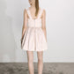Leanne Satin Mini Dress in Sorbet