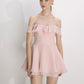 Evie Mini Dress in Tender Peach