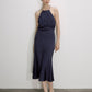 Reese Satin Dress Parisian Blue