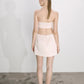 Marde A-Line Mini Skirt in Cloud Pink