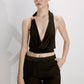 Franca Jersey Blouse in Black