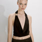 Franca Jersey Blouse in Black