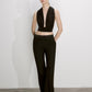 Ines Jersey Blouse in Black