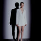 Marylebone Fitted Crepe Blazer in Blanche