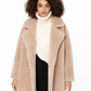Lacossi Teddy Bear Coat in Buttercream Color