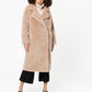 Lacossi Teddy Bear Coat in Buttercream Color