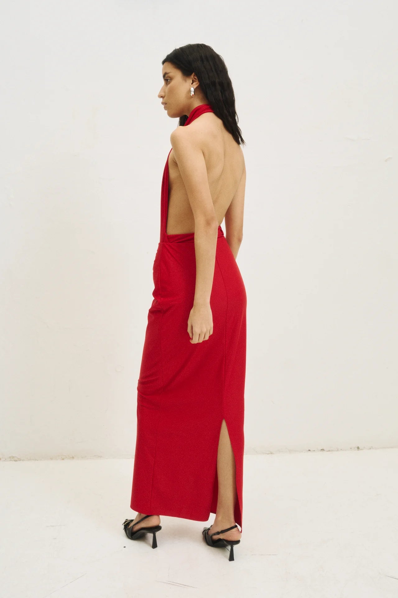 Mai Maxi Skirt in Red