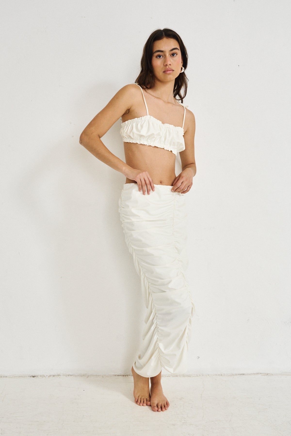 Maxi Pleated Skirt (Limited Edition) - Off-White - Clara