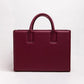 Qosmic Metis Nebula - burgundy briefcase - back view