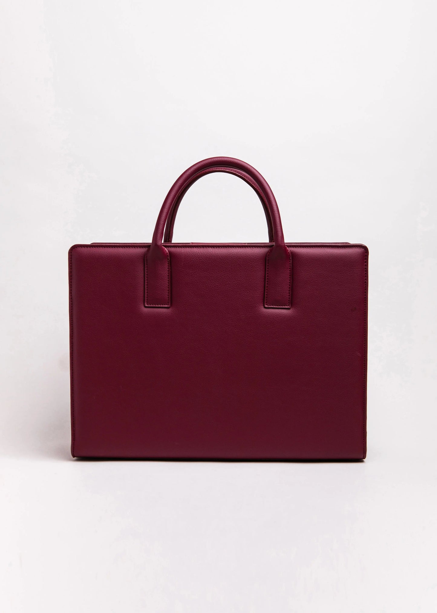 Qosmic Metis Nebula - burgundy briefcase - back view