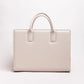 Qosmic Metis Moonstone - cream briefcase - back view