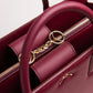 Qosmic Metis Nebula - burgundy briefcase - upper view