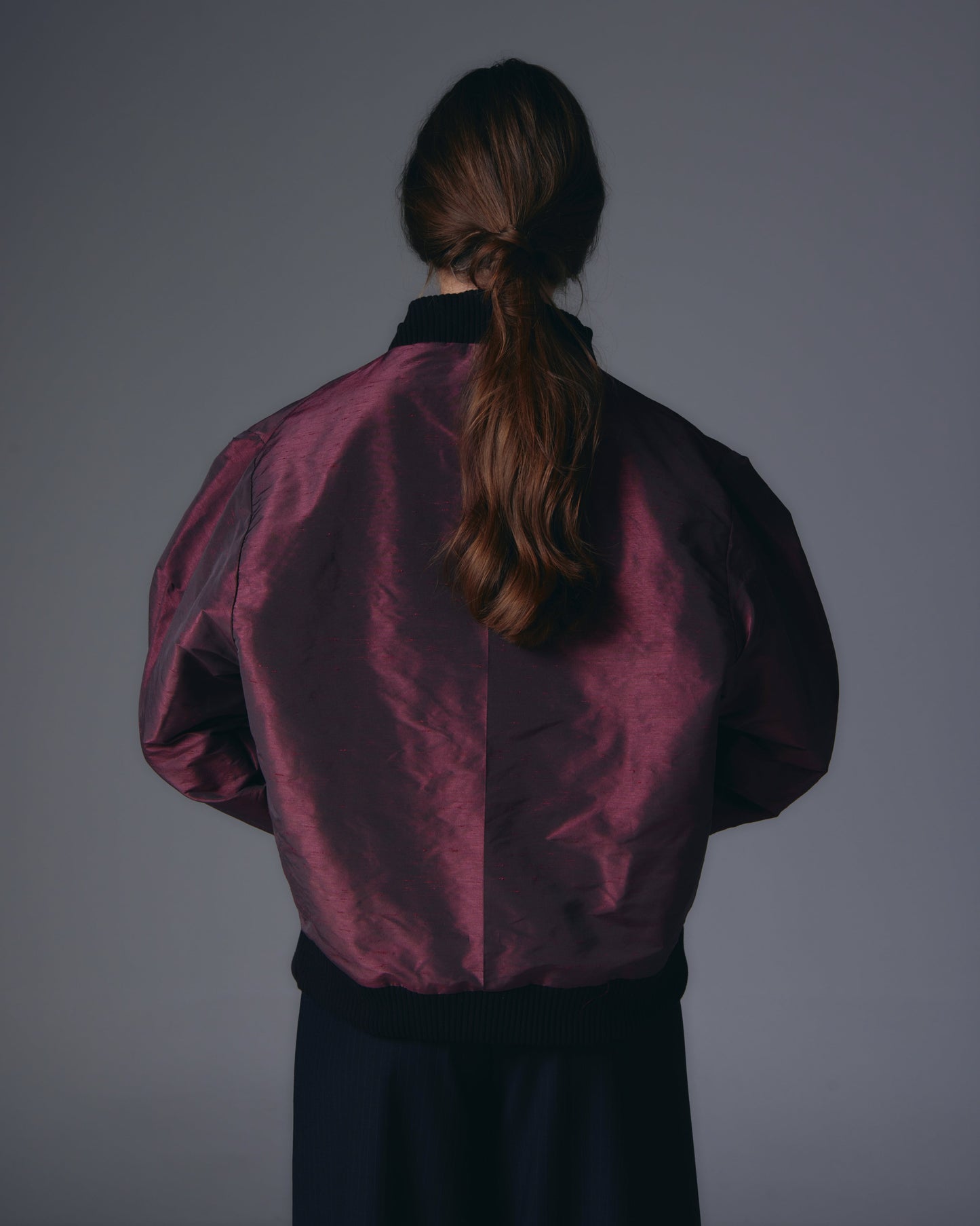 Leona Iridescent bomber jacket.