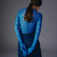 Elisabeta elastic lace jumpsuit (Blue).