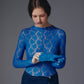 Elisabeta elastic lace jumpsuit (Blue).