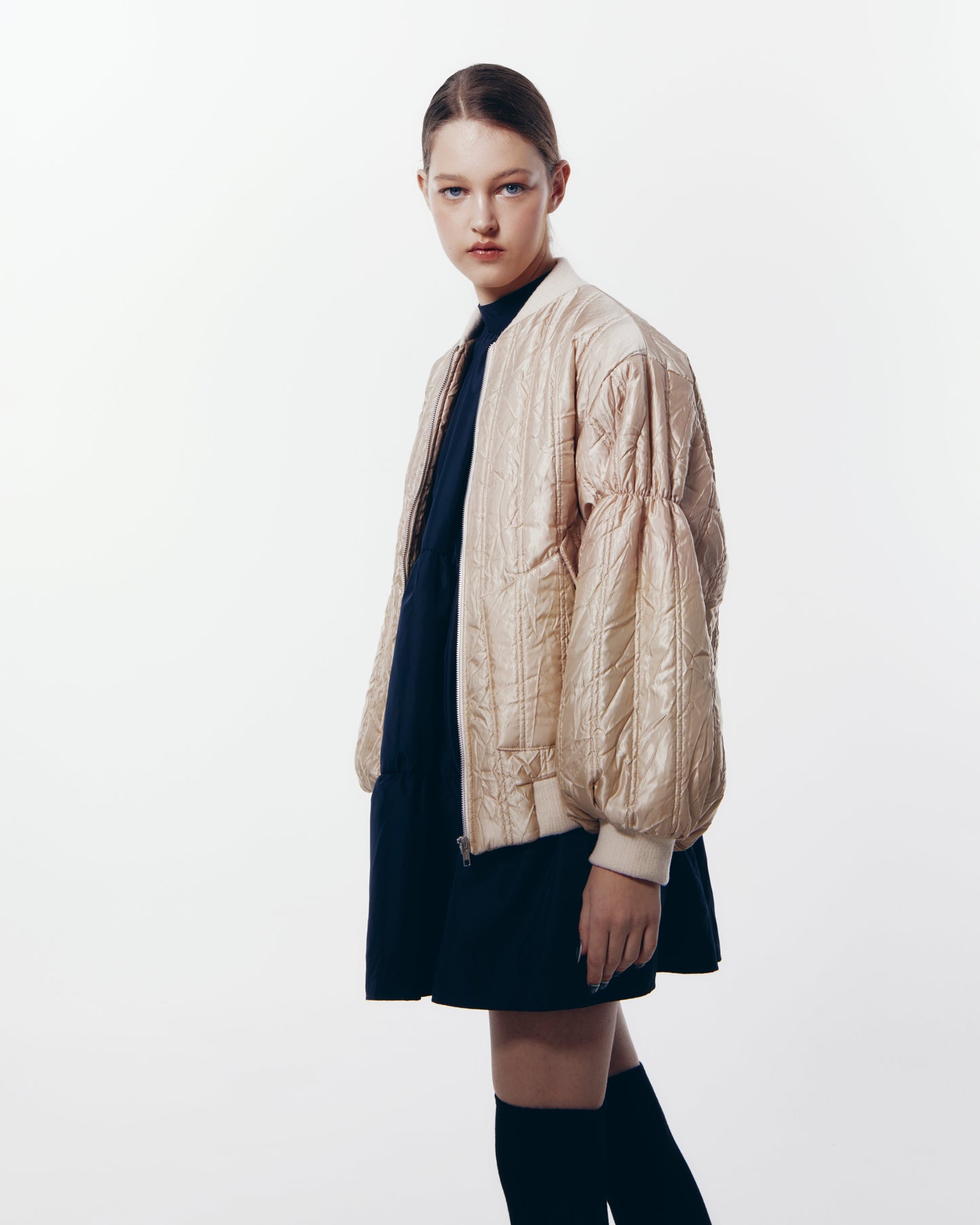 Carmilla puffer bomber jacket.