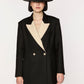 Ixonio Classic Black Canotier Hat with Black & White Ribbon