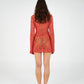 Vision Red Crochet Mini Dress