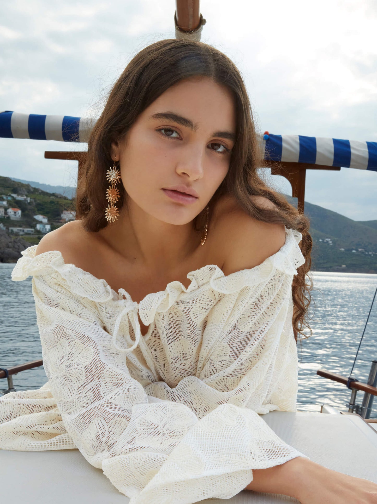 Joy Mesh White Top